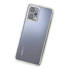 Newface Xiaomi Redmi Note 12 5G Kılıf Razer Lensli Silikon - Gümüş