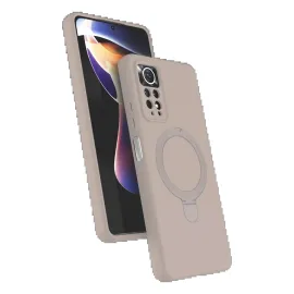 Newface Xiaomi Redmi Note 12 Pro 4G Regal Magsafe Standlı Kapak - Çöl Titanyum