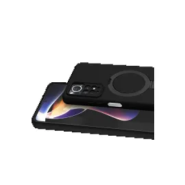 Newface Xiaomi Redmi Note 12 Pro 4G Regal Magsafe Standlı Kapak - Siyah