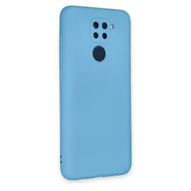 Newface Xiaomi Redmi Note 9 Kılıf Nano Içi Kadife Silikon - Mavi