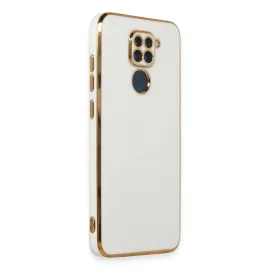 Newface Xiaomi Redmi Note 9 Kılıf Volet Silikon - Beyaz