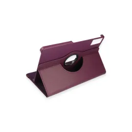 Newface Xiaomi Redmi Pad SE Kılıf 360 Tablet Deri Kılıf - Mürdüm