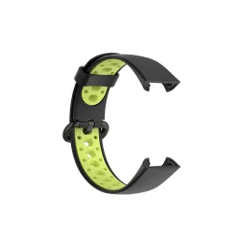 Newface Xiaomi Redmi Watch 2 Spor Delikli Kordon - Siyah-Yeşil