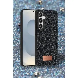 Onegif Samsung Galaxy S25 Bright Simli Kapak - Gümüş