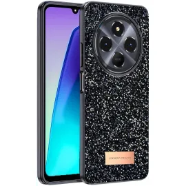 Onegif Xiaomi Redmi 14C Bright Simli Kapak - Siyah