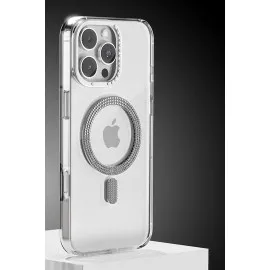 Joko Apple Iphone 16 Pro Max Tash Diamond Magsafe Kapak - Beyaz
