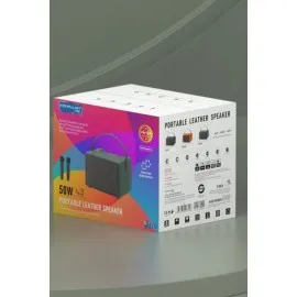 Konfulon F31 50W Sürücülü 2 Adet Mikrofonlu Bt 5.2 Kablosuz Hoparlör - Turuncu