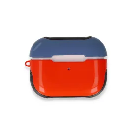 Newface Airpods Pro (1.nesil) 3in1 Kılıf - Kırmızı-Lacivert