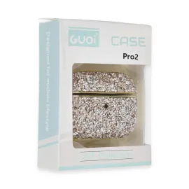 Newface Airpods Pro 2 (2.nesil) Luz Taşlı Kılıf - Mavi