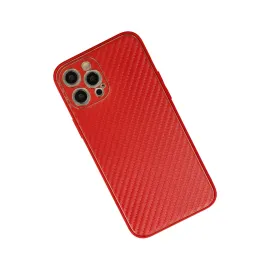 Newface Iphone 12 Pro Max Kılıf Coco Karbon Silikon - Kırmızı