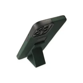 Newface Iphone 12 Pro Max Kılıf Mega Standlı Silikon - Yeşil