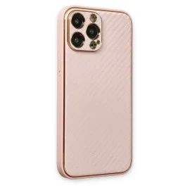 Newface Iphone 13 Pro Kılıf Coco Karbon Silikon - Pembe