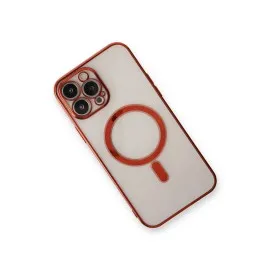 Newface Iphone 13 Pro Max Kılıf Magneticsafe Lazer Silikon - Kırmızı