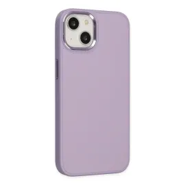 Newface Iphone 14 Plus Kılıf Asya Deri Silikon - Lila