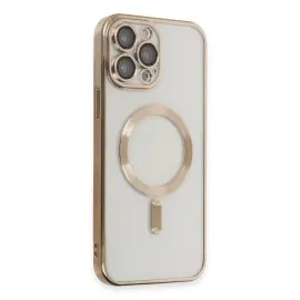 Newface Iphone 15 Pro Kılıf Kross Magneticsafe Kapak - Gold