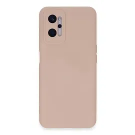 Newface Realme 9I 4G Kılıf Nano Içi Kadife Silikon - Pudra