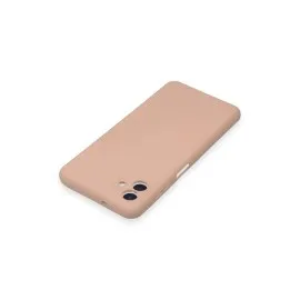 Newface Samsung Galaxy A04E Kılıf Nano Içi Kadife Silikon - Pudra
