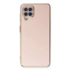 Newface Samsung Galaxy A22 Kılıf Volet Silikon - Pembe