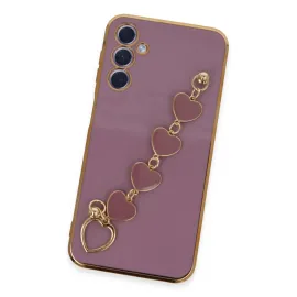 Newface Samsung Galaxy A24 4G Kılıf Esila Silikon - Mor