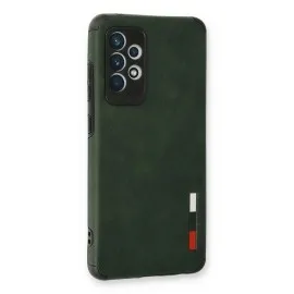 Newface Samsung Galaxy A53 5G Kılıf Loop Deri Silikon - Yeşil