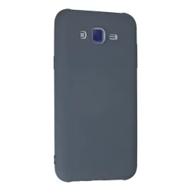 Newface Samsung Galaxy J7 Kılıf Nano Içi Kadife Silikon - Gri