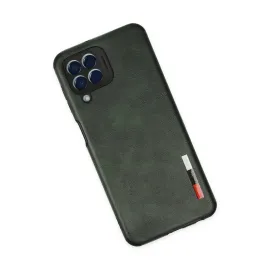 Newface Samsung Galaxy M33 Kılıf Loop Deri Silikon - Yeşil