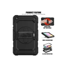 Newface Samsung Galaxy T290 Tab A 8 Kılıf Pars Tablet Kapak - Siyah