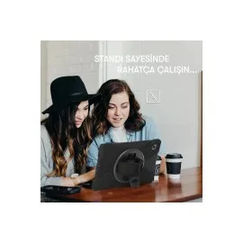 Newface Samsung Galaxy X200 Tab A8 10.5 Kılıf Amazing Tablet Kapak - Kırmızı