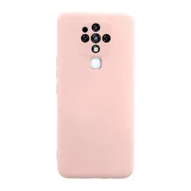 Newface Tecno Camon 16 Kılıf Nano Içi Kadife Silikon - Pudra