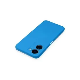 Newface Vivo Y16 Kılıf Nano Içi Kadife Silikon - Mavi