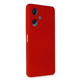 Newface Vivo Y17S Kılıf Nano Içi Kadife Silikon - Kırmızı