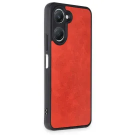 Newface Vivo Y18 Kılıf Aras Deri Kapak - Kırmızı