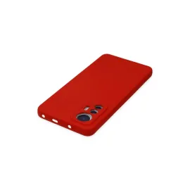Newface Xiaomi Mi 12 Lite Kılıf Nano Içi Kadife Silikon - Kırmızı