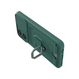 Newface Xiaomi Poco M5 Kılıf Zuma Kartvizitli Yüzüklü Silikon - Yeşil