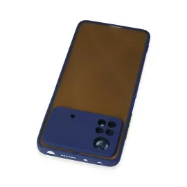 Newface Xiaomi Poco X4 Pro 5G Kılıf Montreal Silikon Kapak - Lacivert