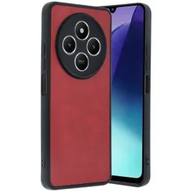 Newface Xiaomi Redmi 14C Kılıf Aras Deri Kapak - Kırmızı