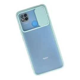 Newface Xiaomi Redmi 9C Kılıf Palm Buzlu Kamera Sürgülü Silikon - Turkuaz
