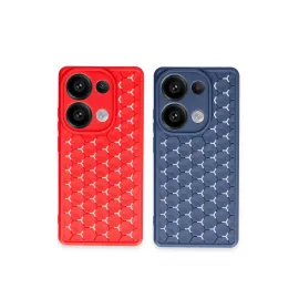 Newface Xiaomi Redmi Note 13 Pro 5G Kılıf Petek Silikon Kapak - Lacivert