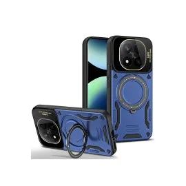 Newface Xiaomi Redmi Note 14 Pro 5G Kılıf Joy Lens Standlı Kapak - Lacivert