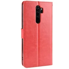 Newface Xiaomi Redmi Note 8 Pro Kılıf Trend S Plus Kapaklı Kılıf - Kırmızı