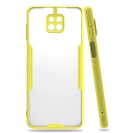 Newface Xiaomi Redmi Note 9S Kılıf Platin Silikon - Sarı