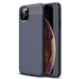 Newface Iphone 11 Pro Kılıf Focus Derili Silikon - Lacivert