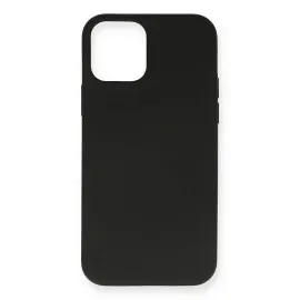 Newface Iphone 12 Kılıf Nano Içi Kadife  Silikon - Siyah