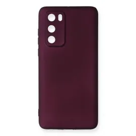 Newface Huawei P40 Kılıf Premium Rubber Silikon - Mürdüm