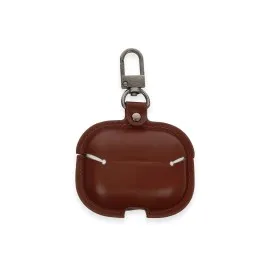 Newface Airpods 3 (3.nesil) Çanta Deri Kılıf - Kahverengi
