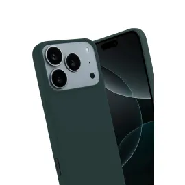 Newface Apple Iphone 17 Pro First Silikon - Koyu Yeşil