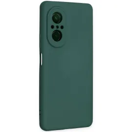 Newface Huawei Nova 9 Se Kılıf Nano Içi Kadife Silikon - Koyu Yeşil