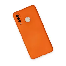 Newface Huawei P30 Lite Kılıf Nano Içi Kadife Silikon - Turuncu
