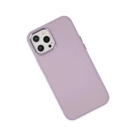 Newface Iphone 12 Pro Max Kılıf Asya Deri Silikon - Lila