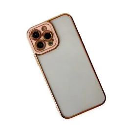 Newface Iphone 13 Pro Kılıf Liva Lens Silikon - Rose